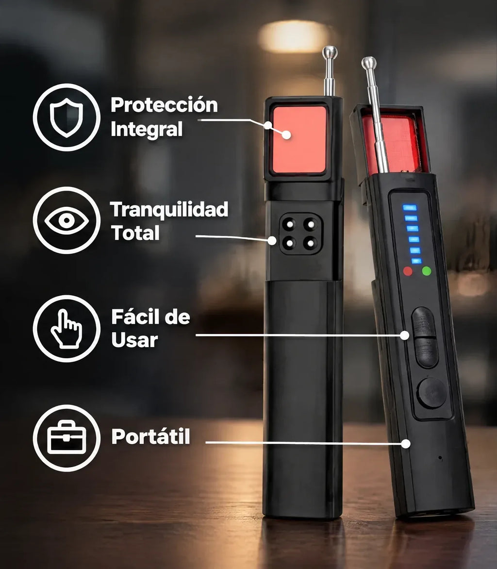 Detector de cámaras ocultas y GPS